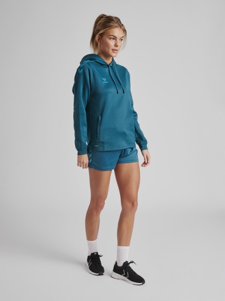Damen Hoodie Hummel Core XK Poly Sweat - Blue Coral